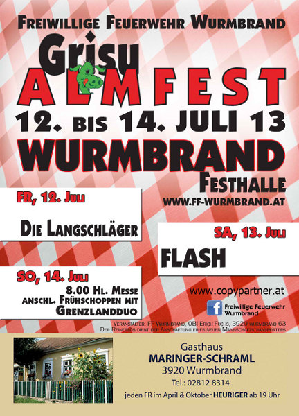 Flyer Hallenfest Wurmbrand